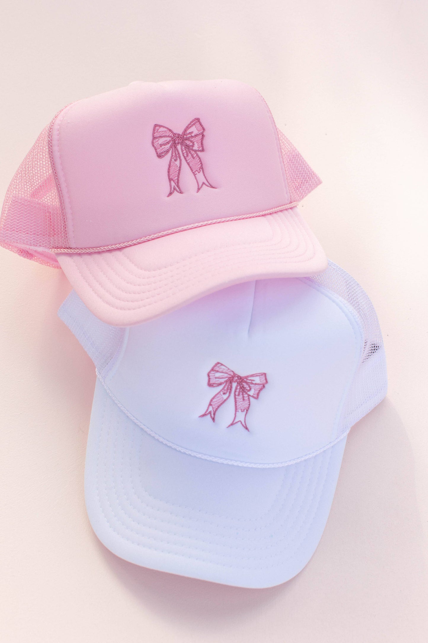 Coquette Bow Embroidery Hat