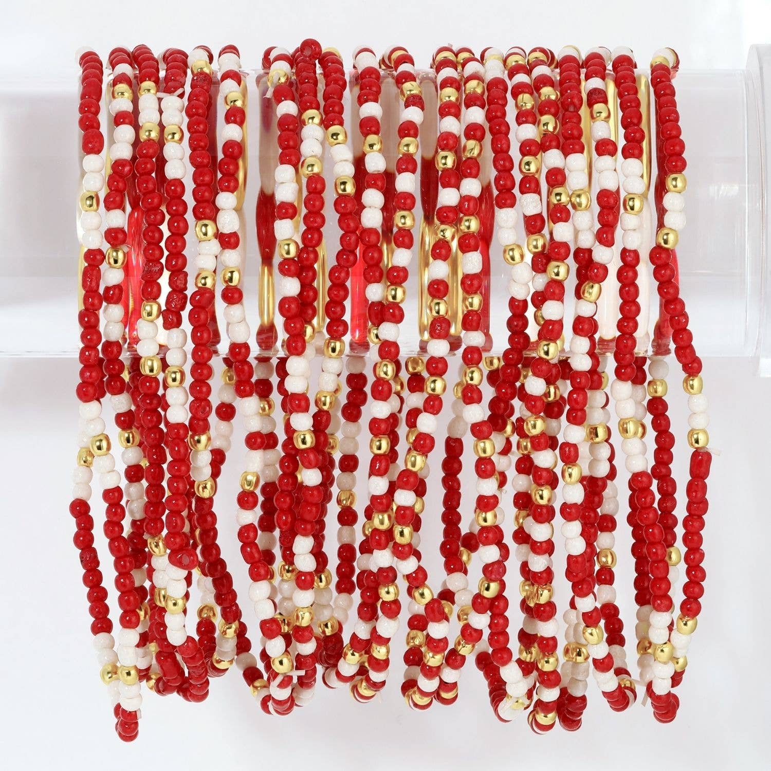 Stretch Seed Assorted Bead GAME DAY Bracelets
