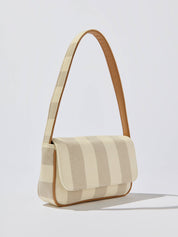Blue & White Stripe Shoulder Purse