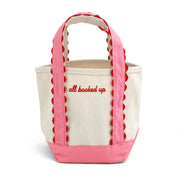 Pink All Booked Up Mini Boat Tote at Ninety Nine Boutique