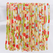 Assorted 2mm Stretch Seed Bead Bracelets