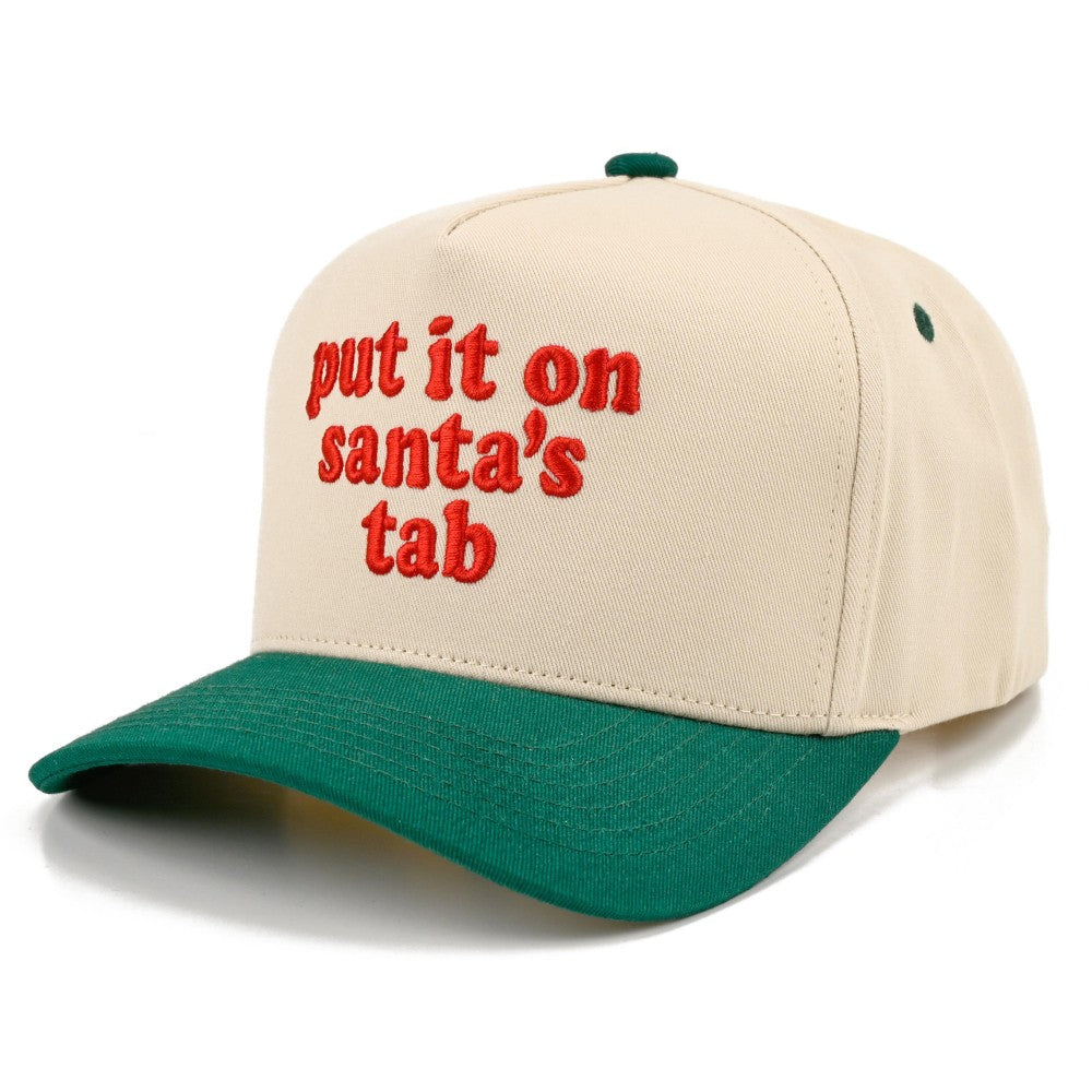 Green Put It On Santa's Tab Hat