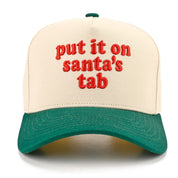 Green Put It On Santa's Tab Hat
