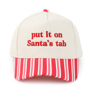 Red Stripe Put It On Santa's Tab Hat