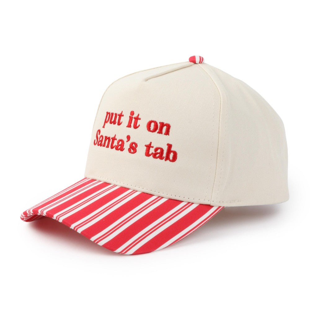 Red Stripe Put It On Santa's Tab Hat