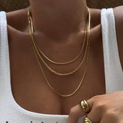 Gold Layered Chain Necklace