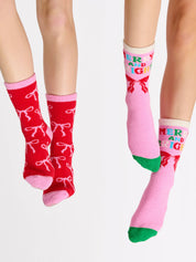 Red Bow Socks