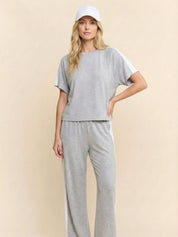 Grey & White Paneled Lounge Set