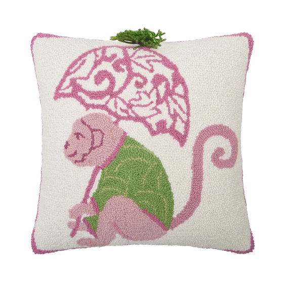 Chinoiserie Monkey Hook Pillow