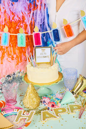 Honeycomb Birthday Candle Banner — view 5
