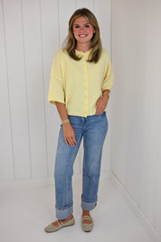 Baby Yellow Short Cardigan