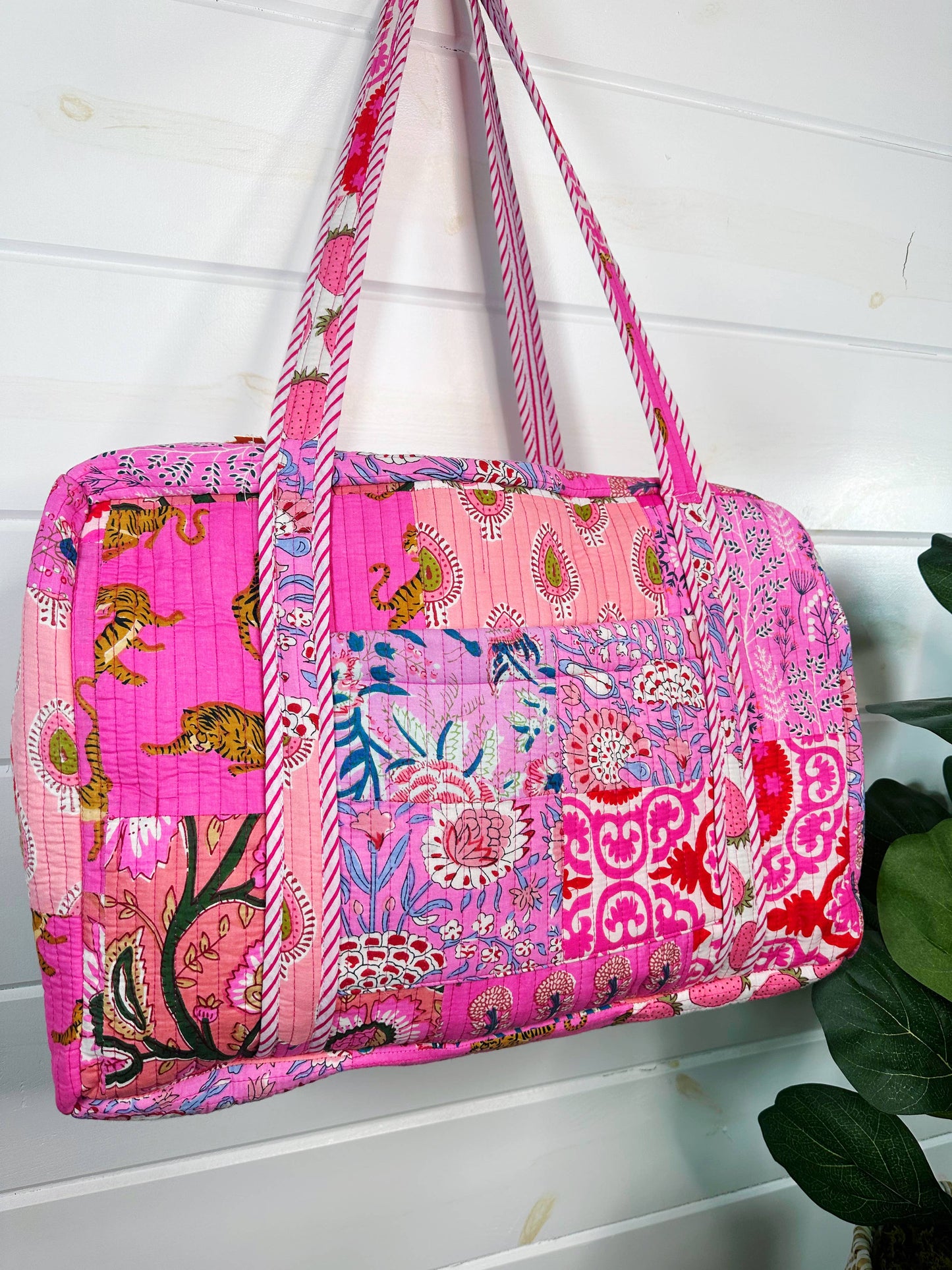 Pink Patchwork Weekender