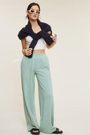 Sage Wide Leg Sweatpants