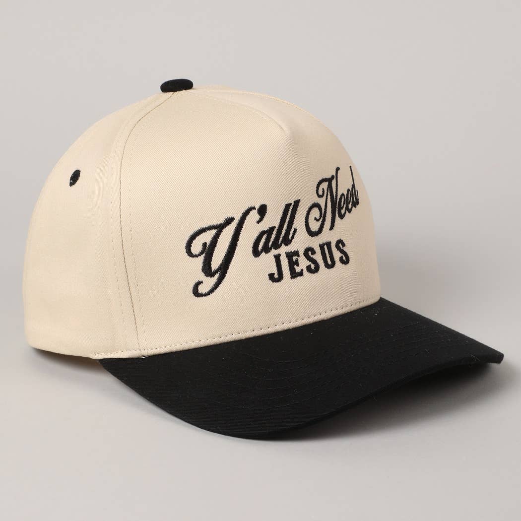 Y'all Need Jesus Embroidered Trucker Hat