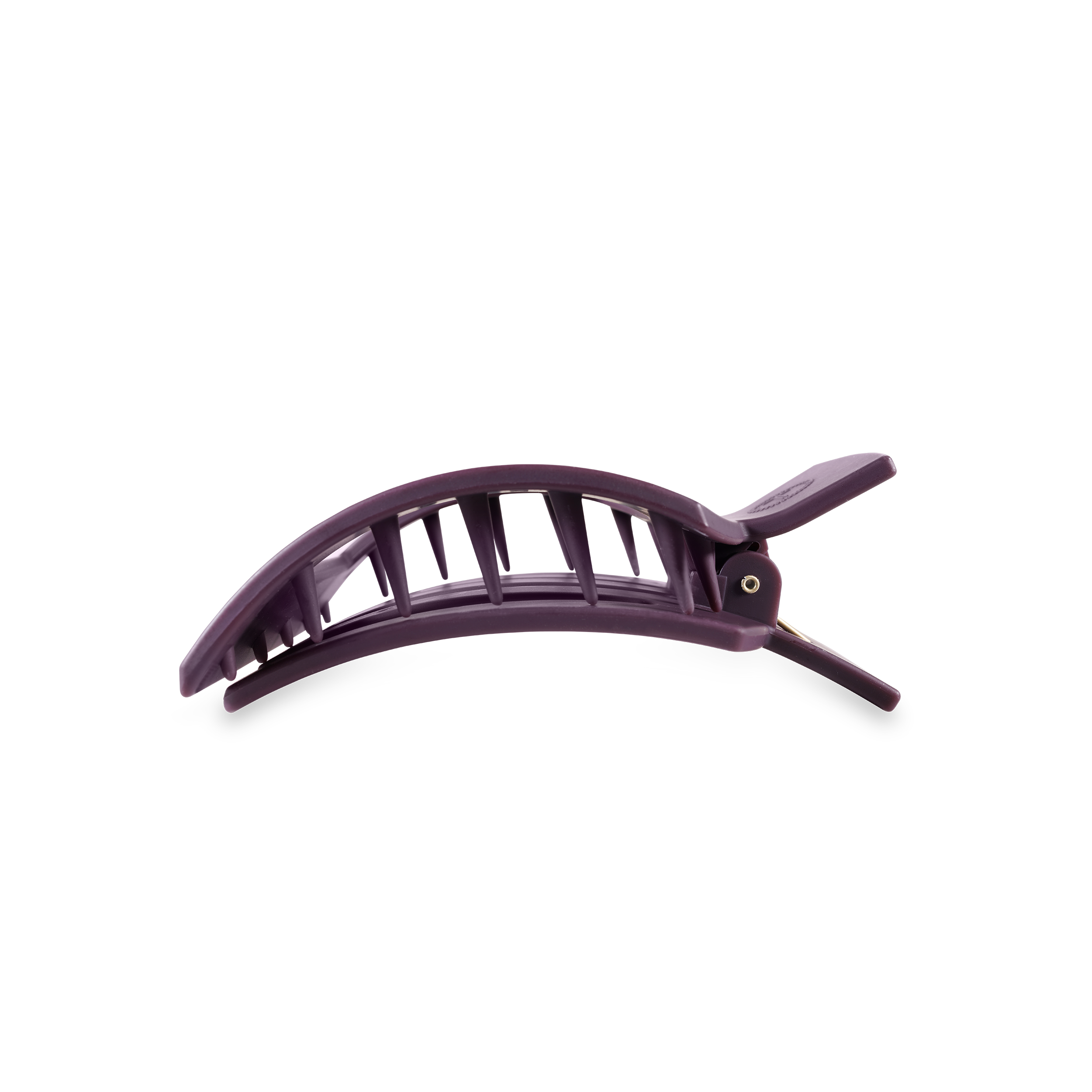 Square Flat Hair Clip | Med. | Burgundy Bliss
