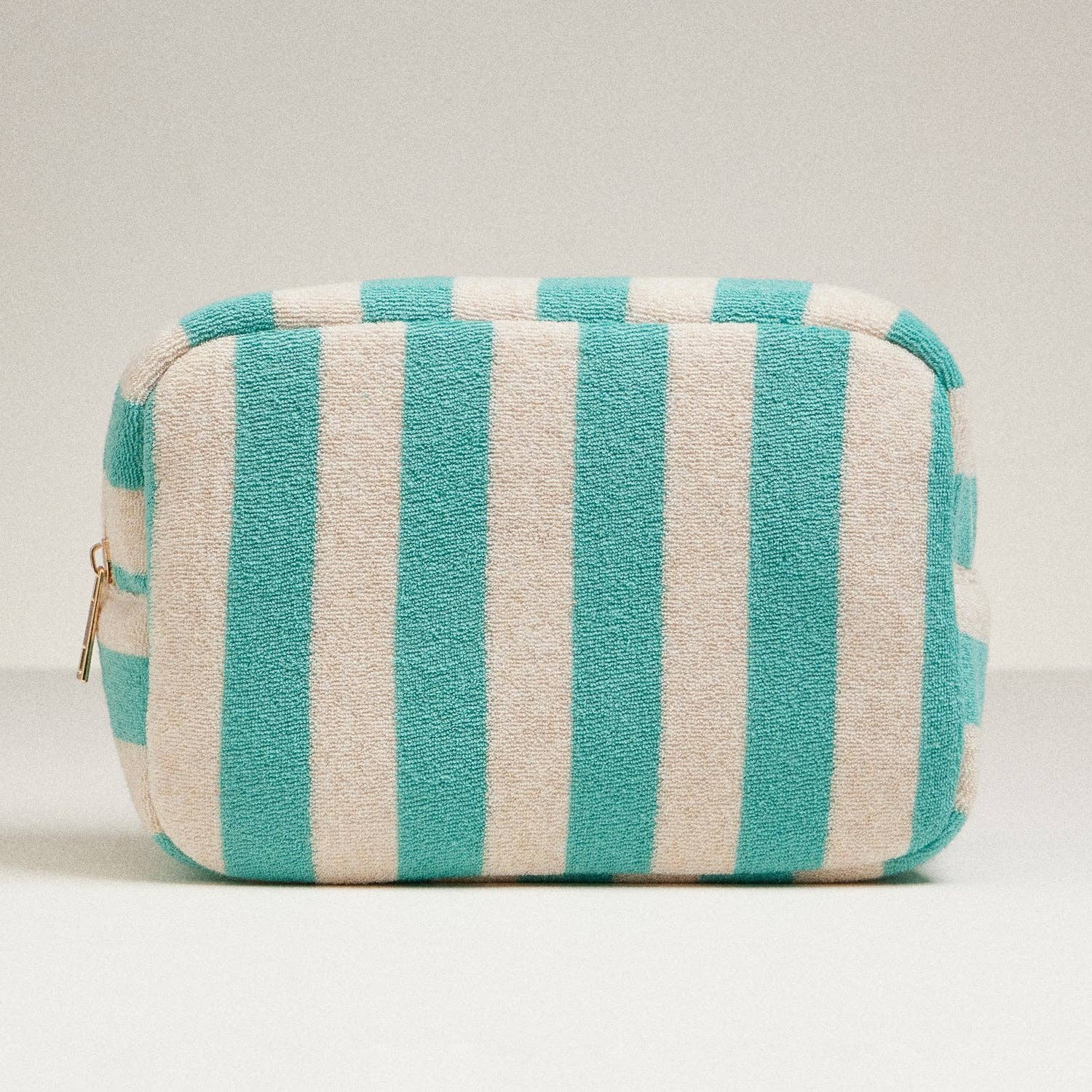 Emerald Terry Fabric Striped Bag