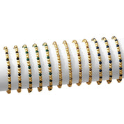 4mm Bead & Crystal Stretch Bracelet -Assorted