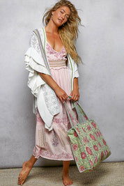 Mint Bohemian Detail Tote Bag