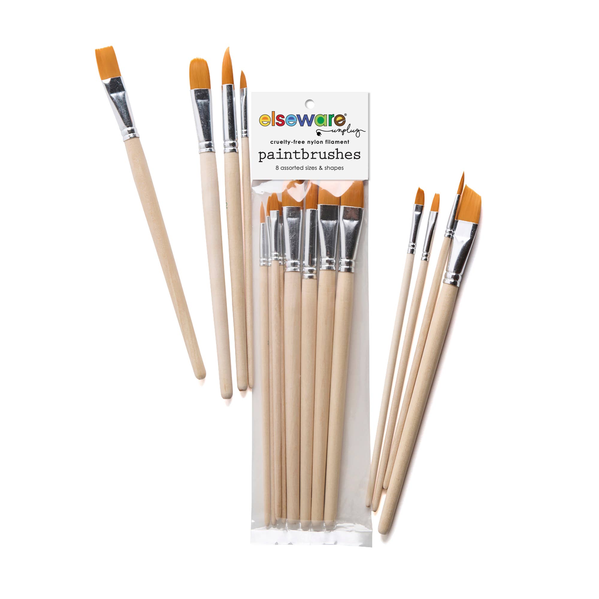 Paintbrush Set - 8 Assorted