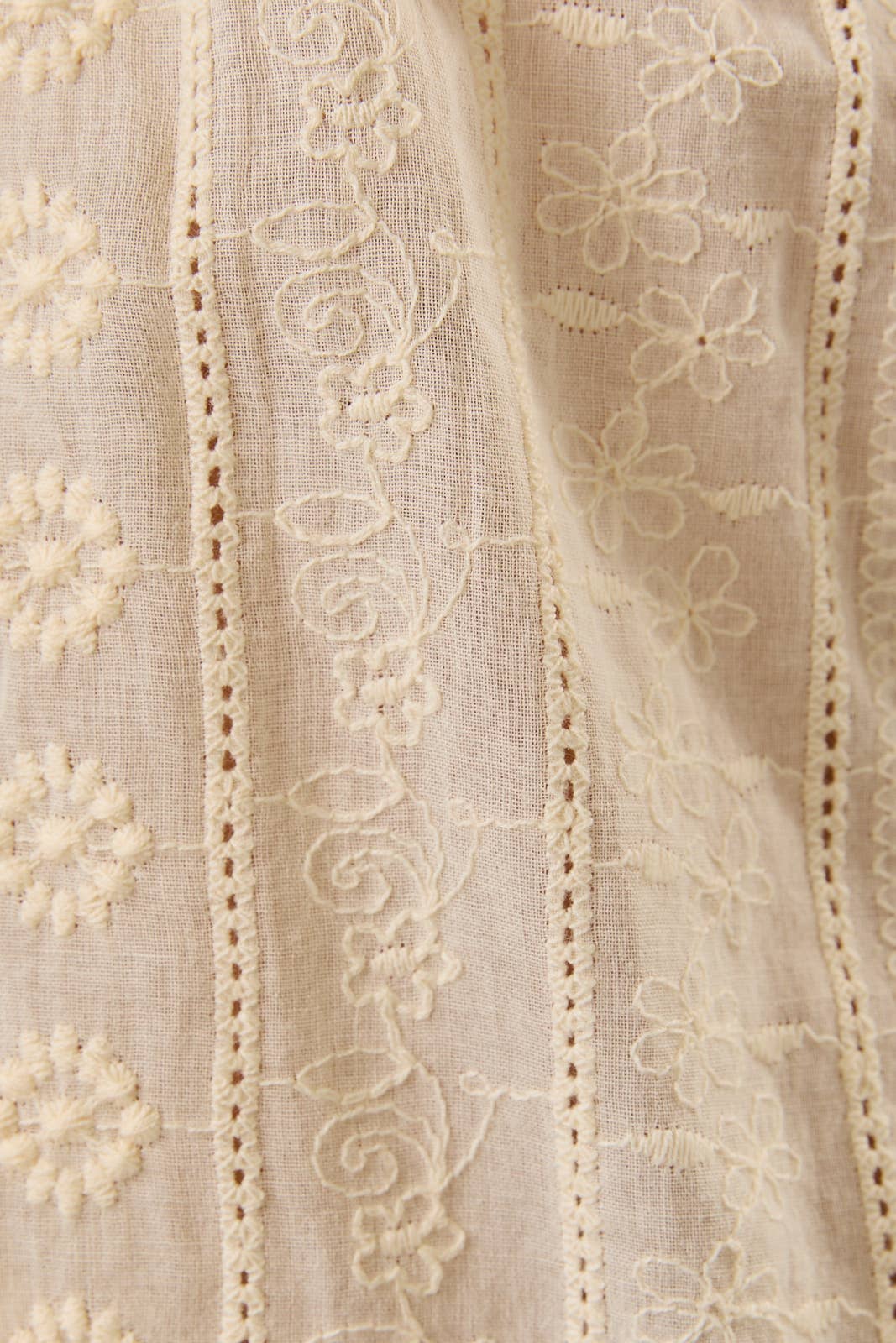 Light Yellow Eyelet Top