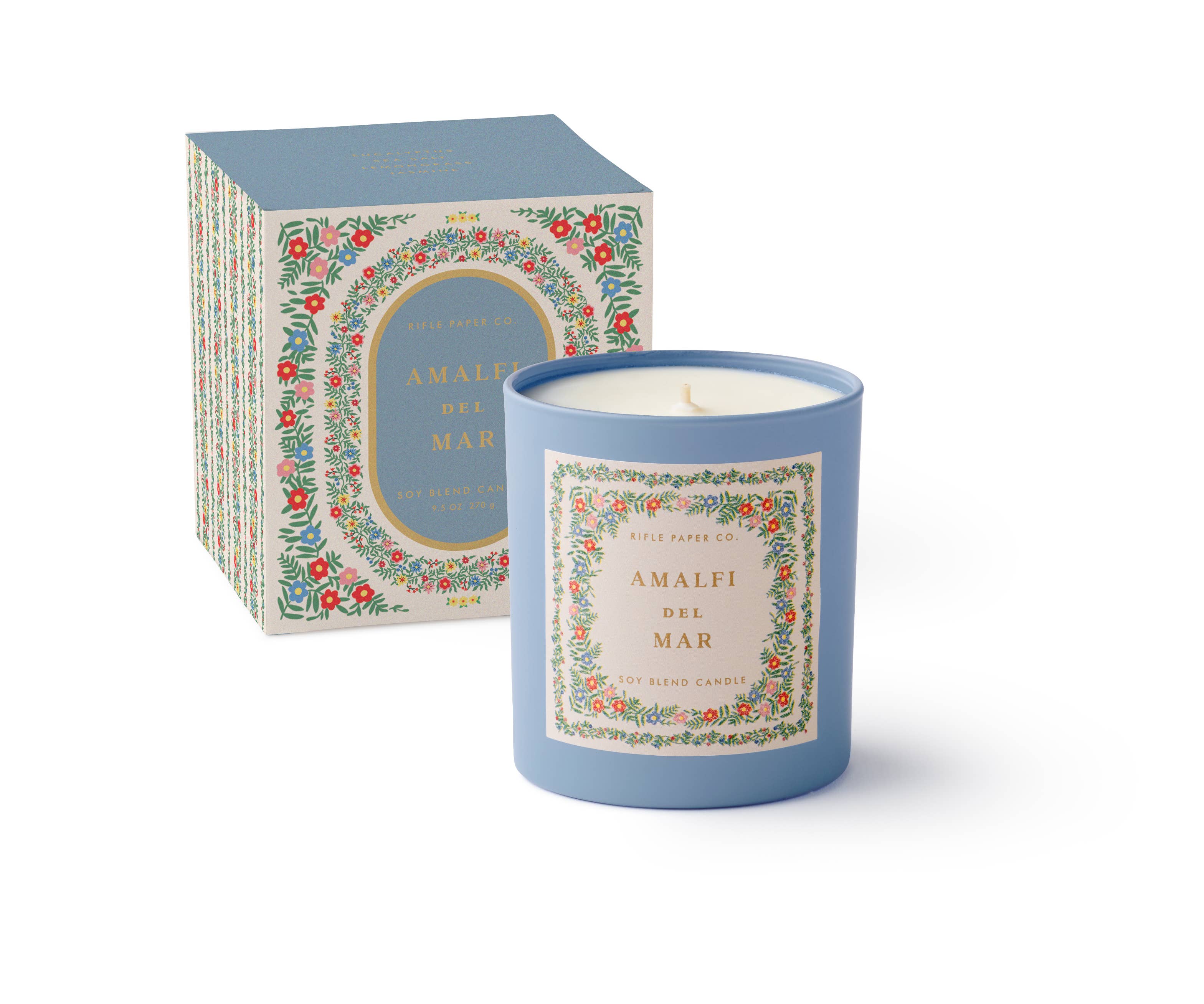 Rosette Amalfi del Mar 9 oz Glass Candle