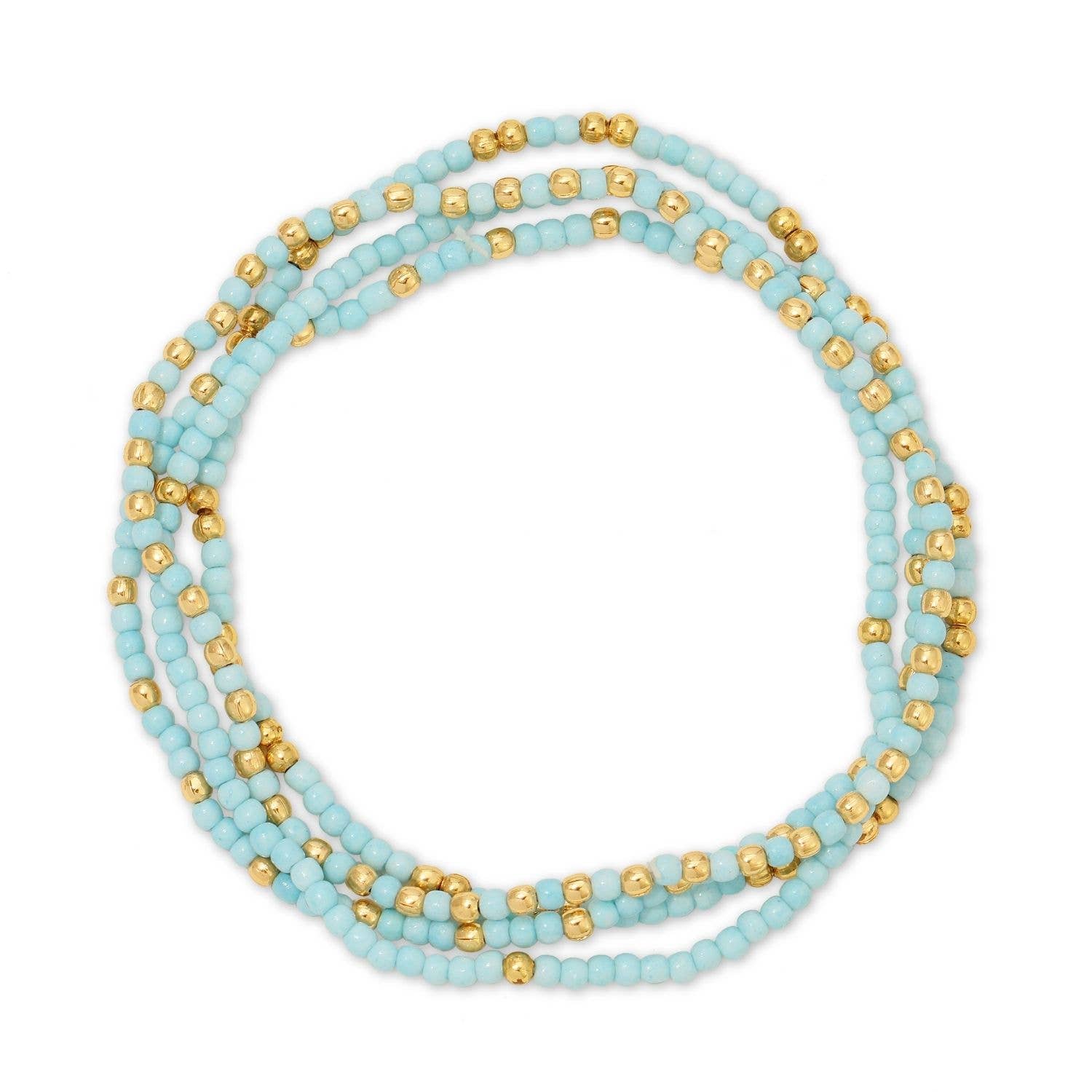 Solid Color 2mm Seed Bead Bracelets