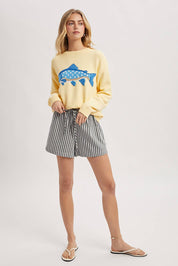 Yellow Fish Sweater