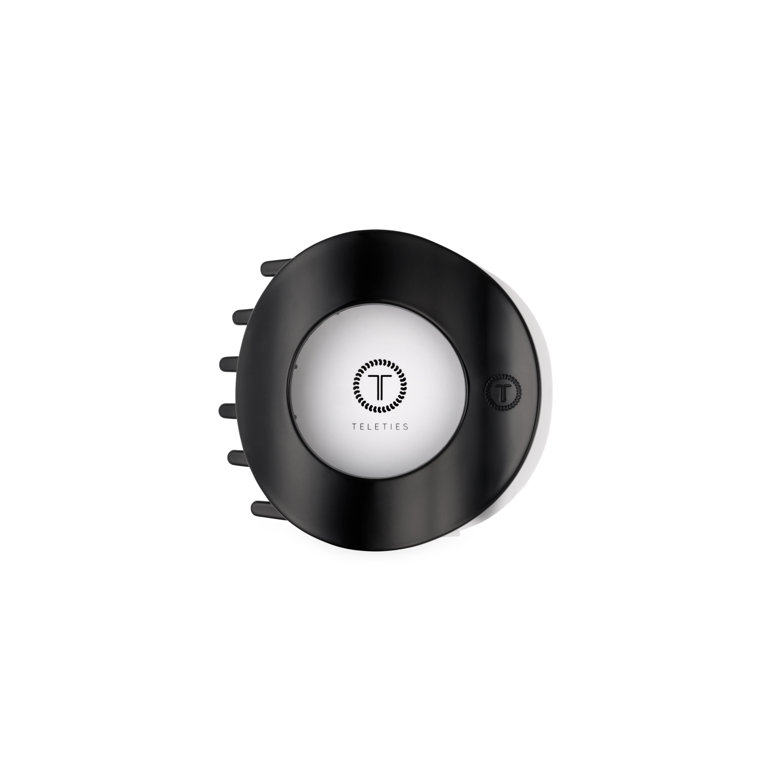 Flat Circle Hair Clip | Medium | Jet Black