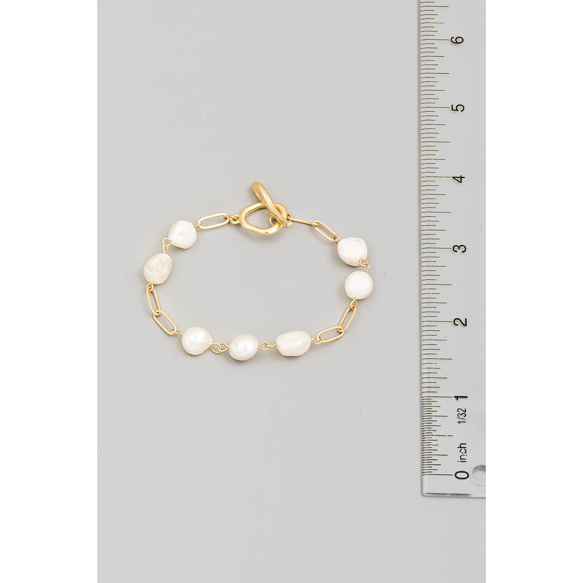 Pearl Beaded Chain Bracelet