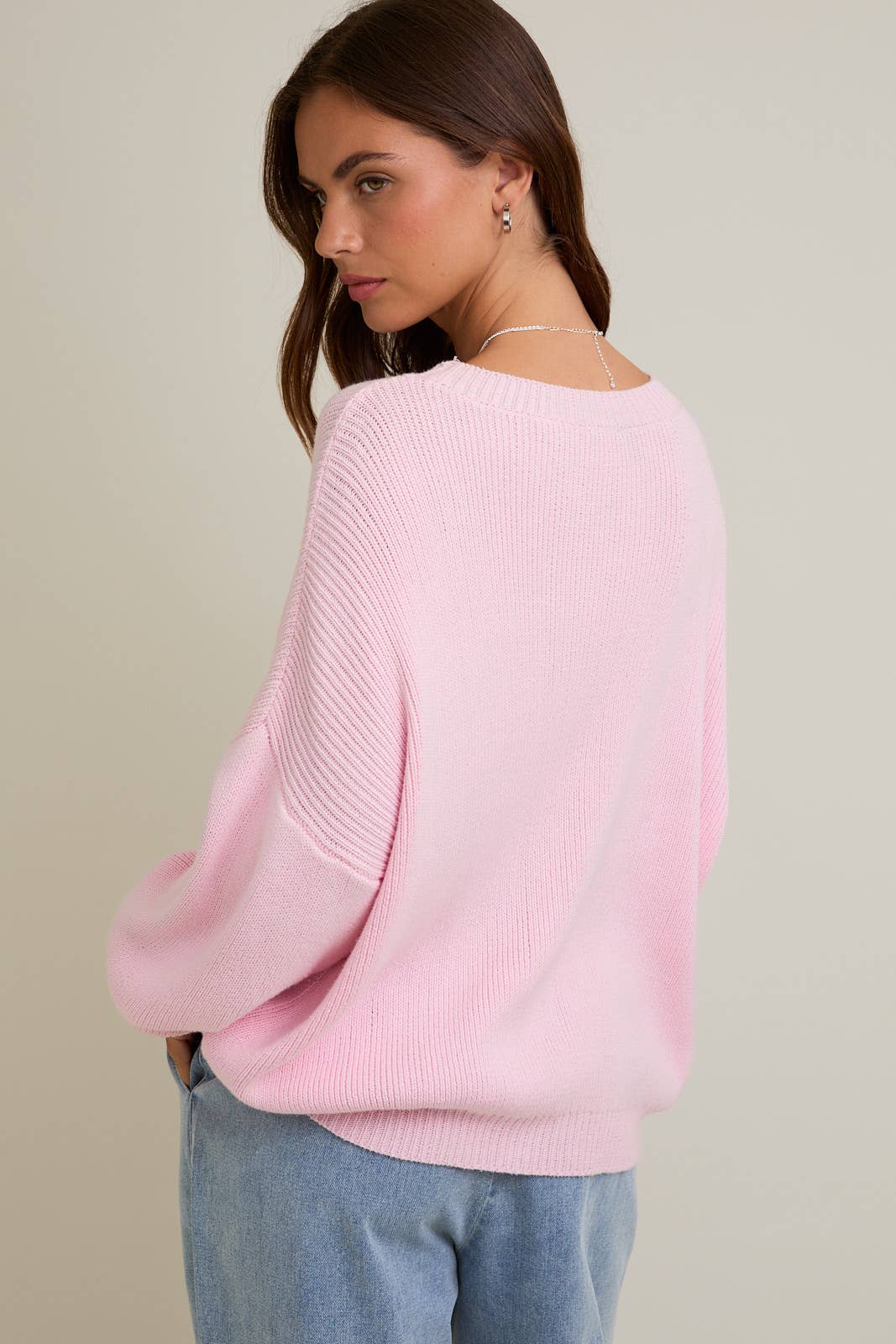 Pink American Flag Knitted Sweater
