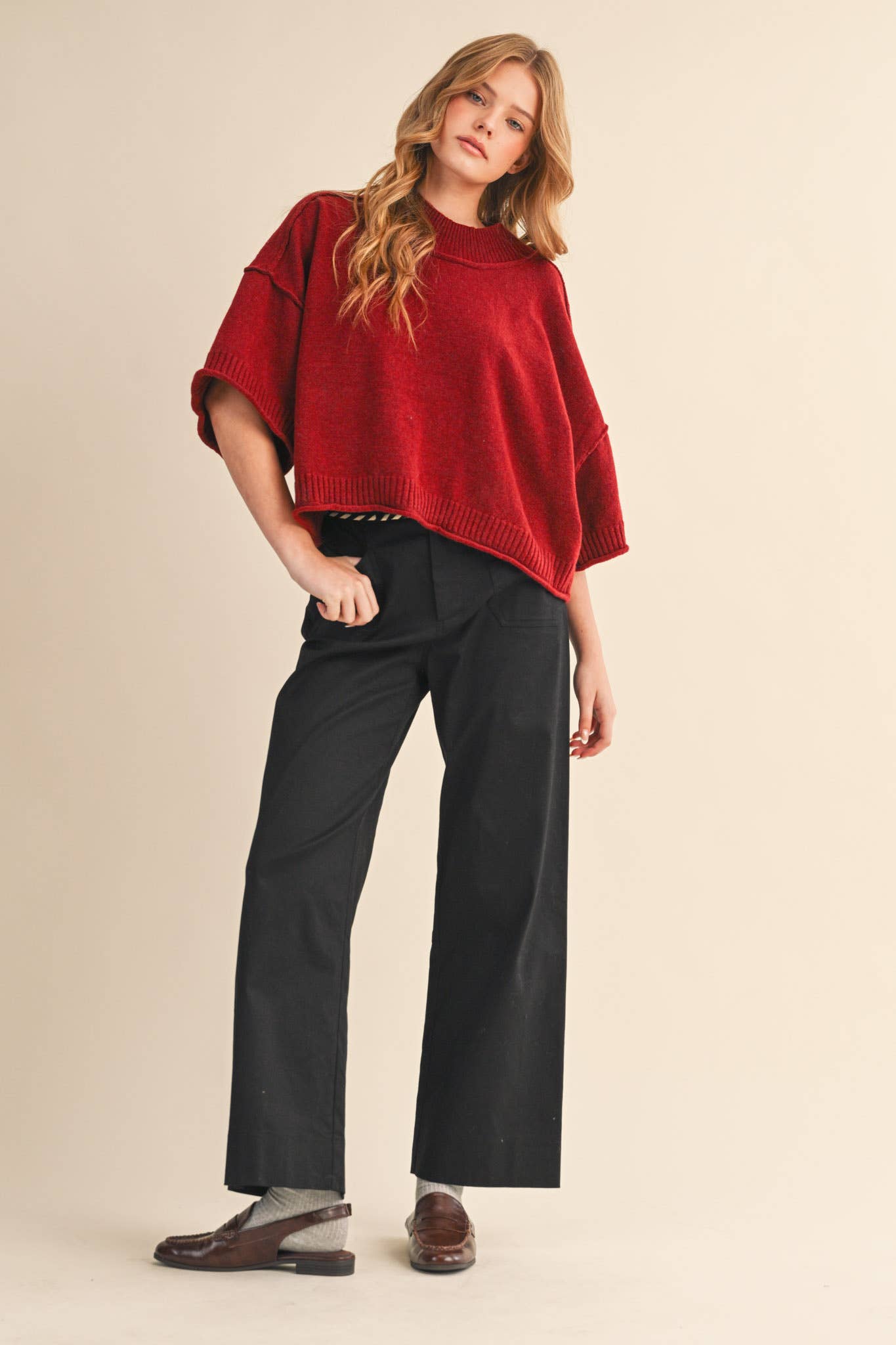 Black High Waist Wide Leg Pants