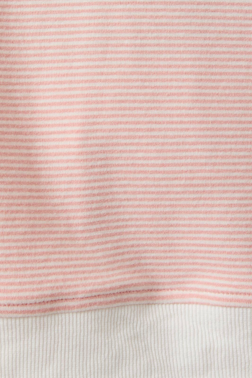 Light Pink Striped Mock Neck
