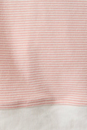 Light Pink Striped Mock Neck