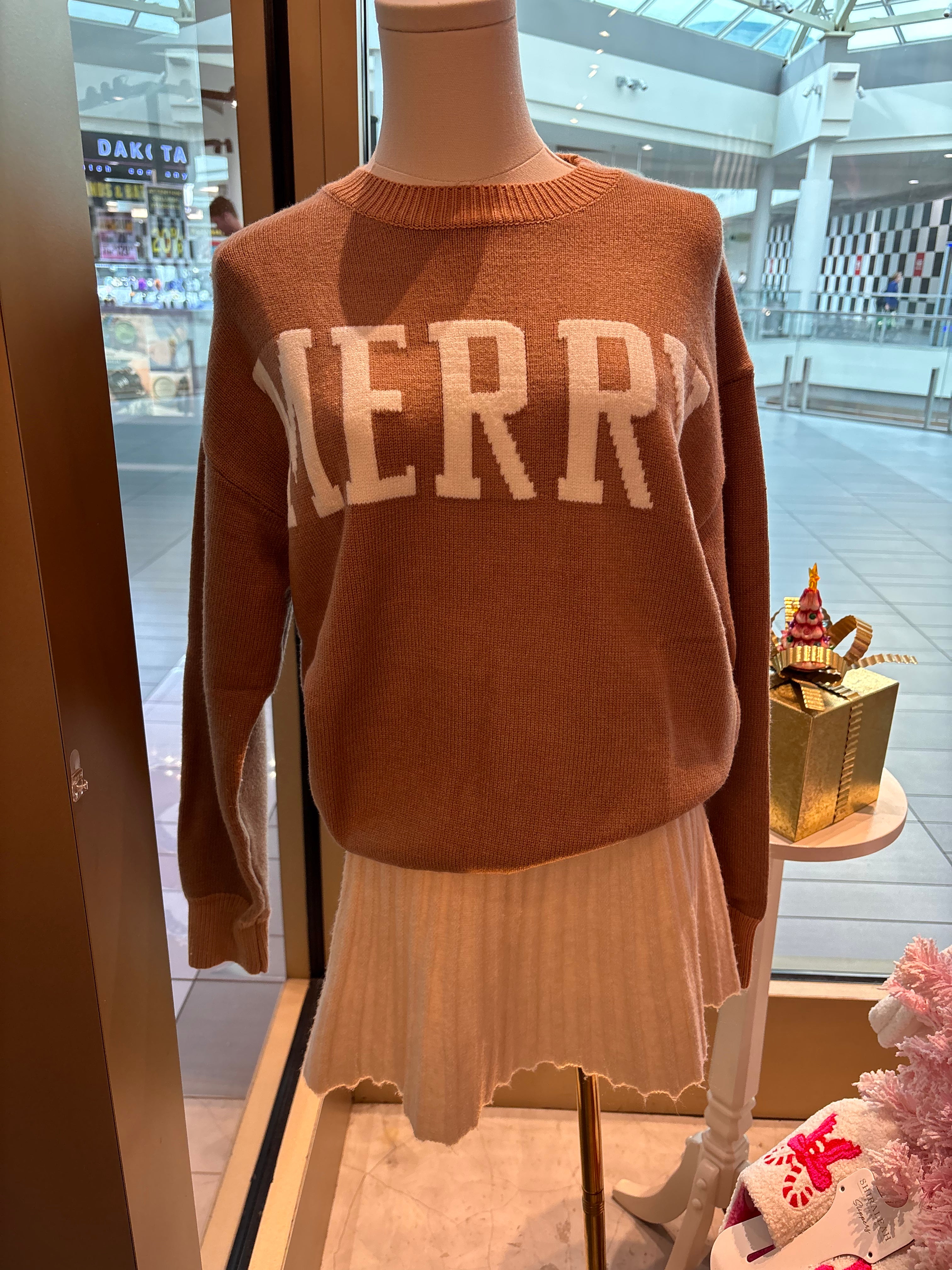 Taupe 'merry' Sweater