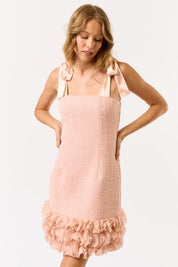 Pink Mini Dress w/ Trim