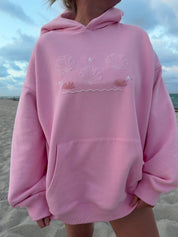 Pink Bikini Beaded Hoodie