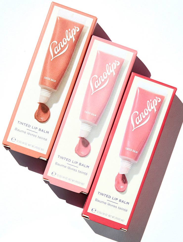 Lanolips Tinted Lanolin Lip Balm Rhubarb