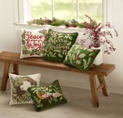 Cream Peace & Joy Hook Pillow