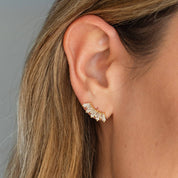 Curved Baguette Studs