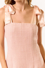 Pink Mini Dress w/ Trim