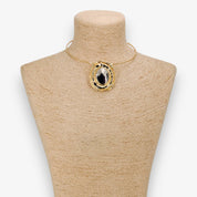 Vintage Sculpted Collar Necklace