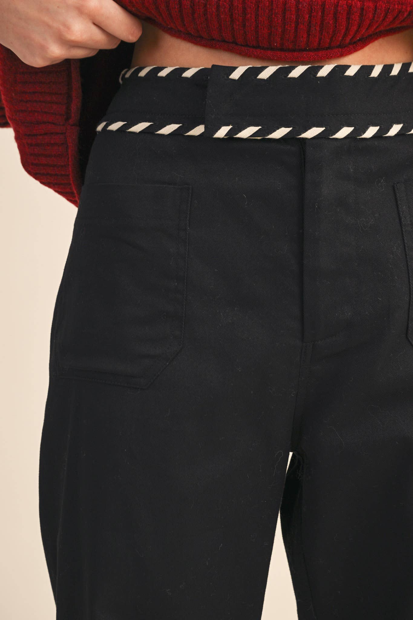 Black High Waist Wide Leg Pants