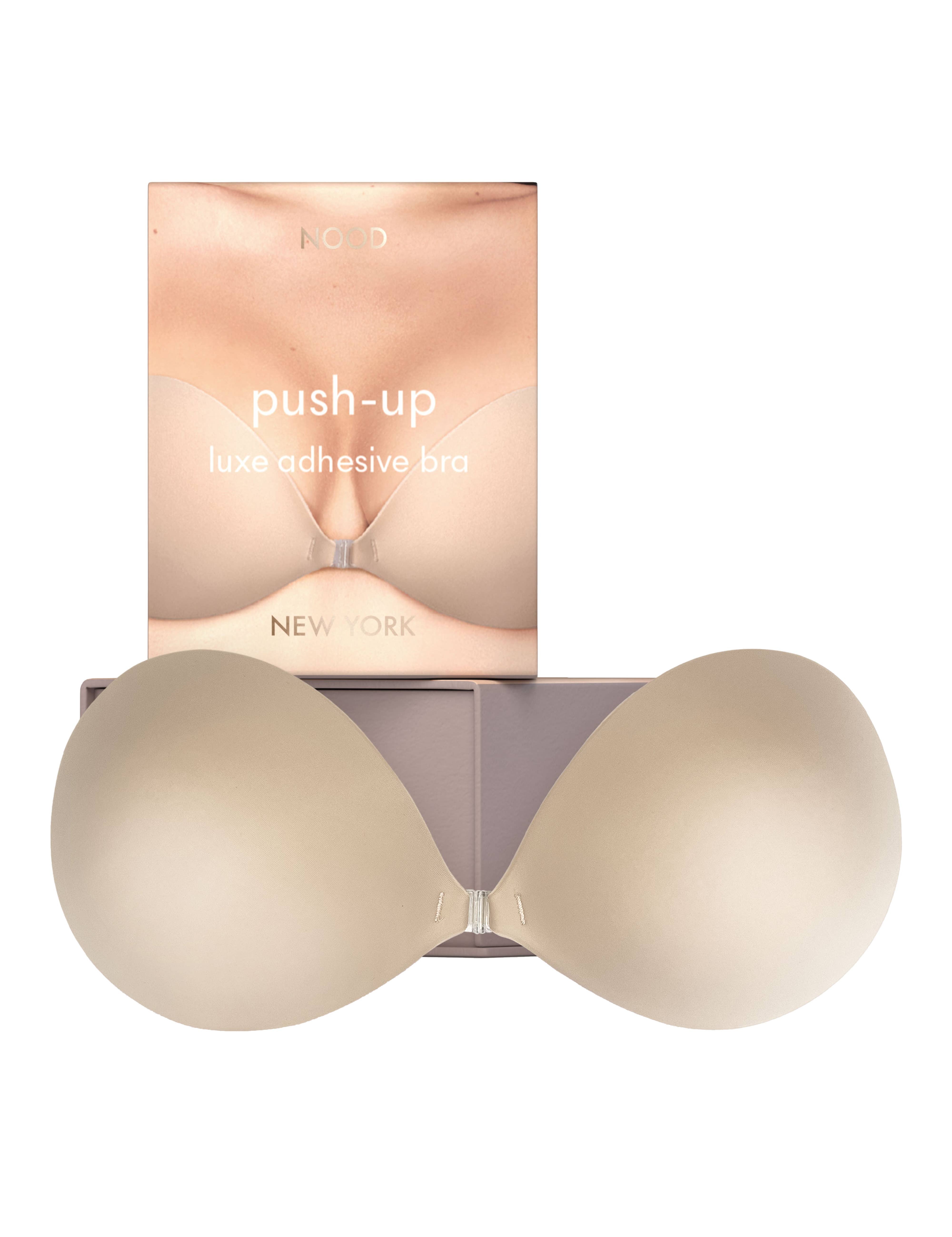 Beige Push Up Adhesive Bra