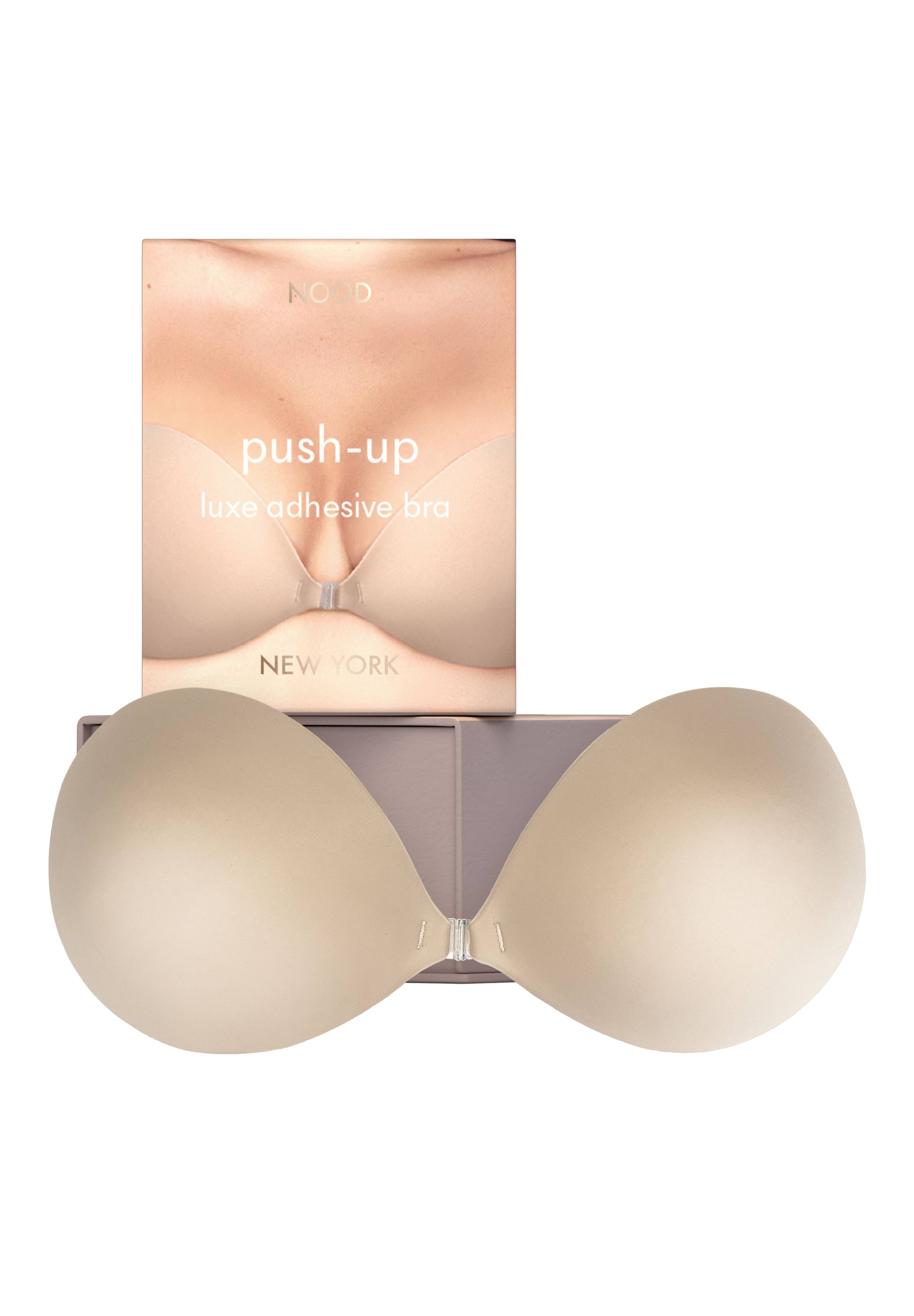 Beige Push Up Adhesive Bra