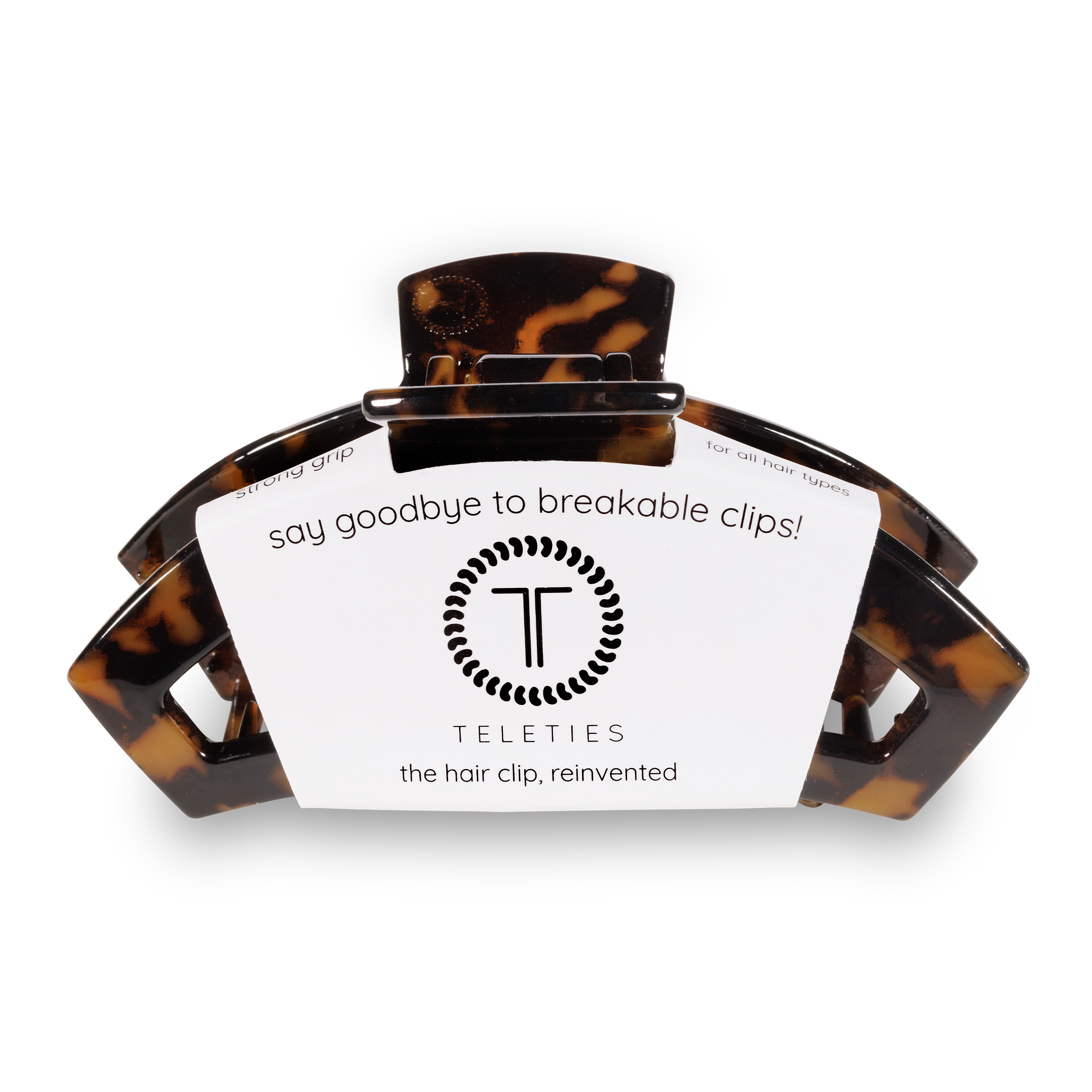 Open Hair Clip | Large |  Tortoise