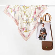 Vintage Floral Print Bandana Scarf