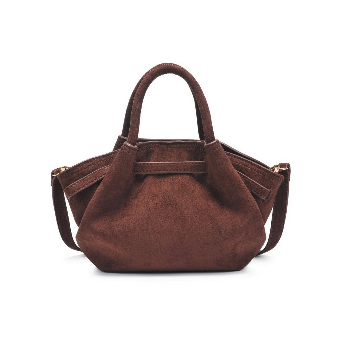 Brown Selena Suede Crossbody