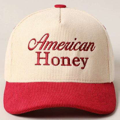 American Honey Corduroy Trucker Baseball Cap