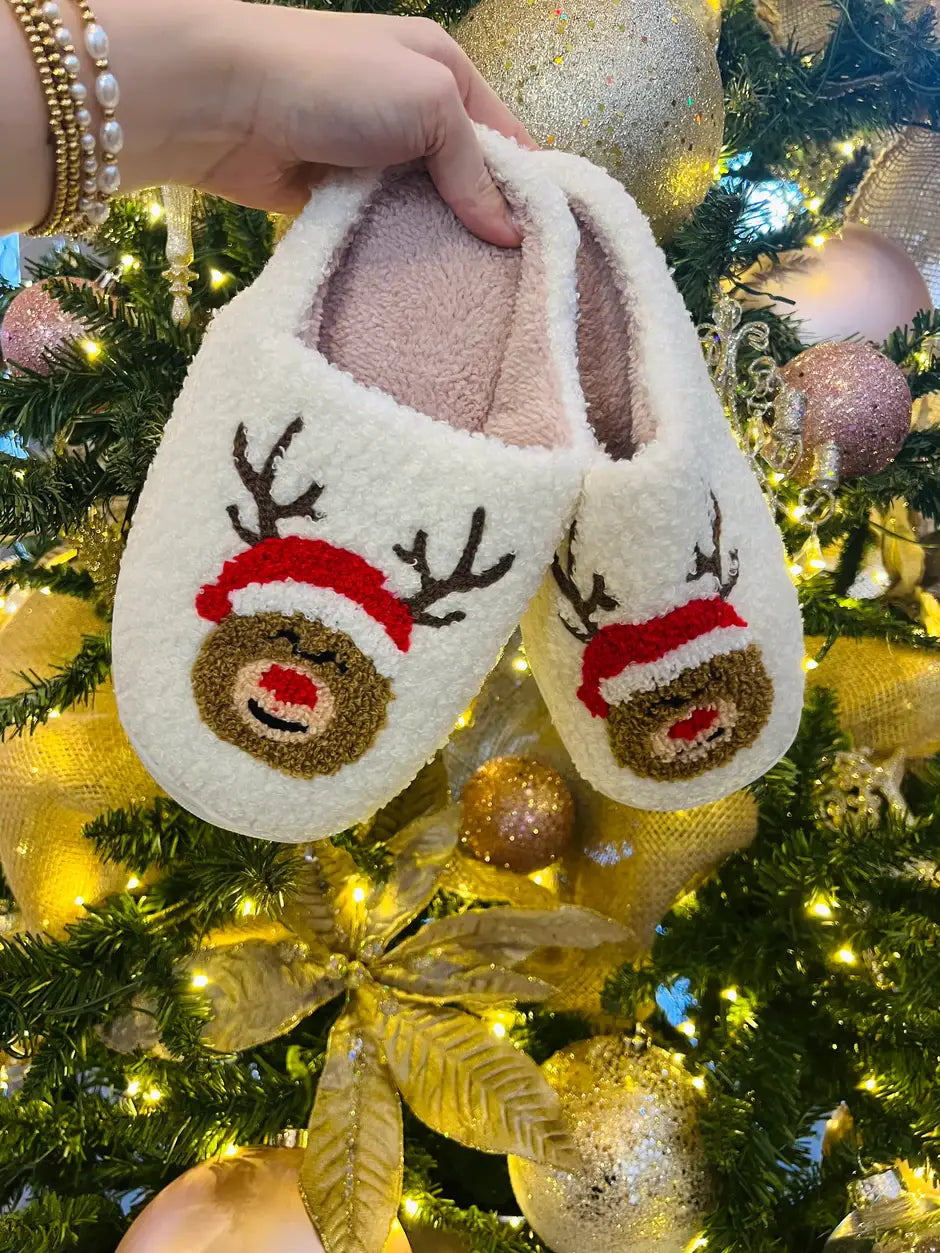 Reindeer Slippers: XL 10-11