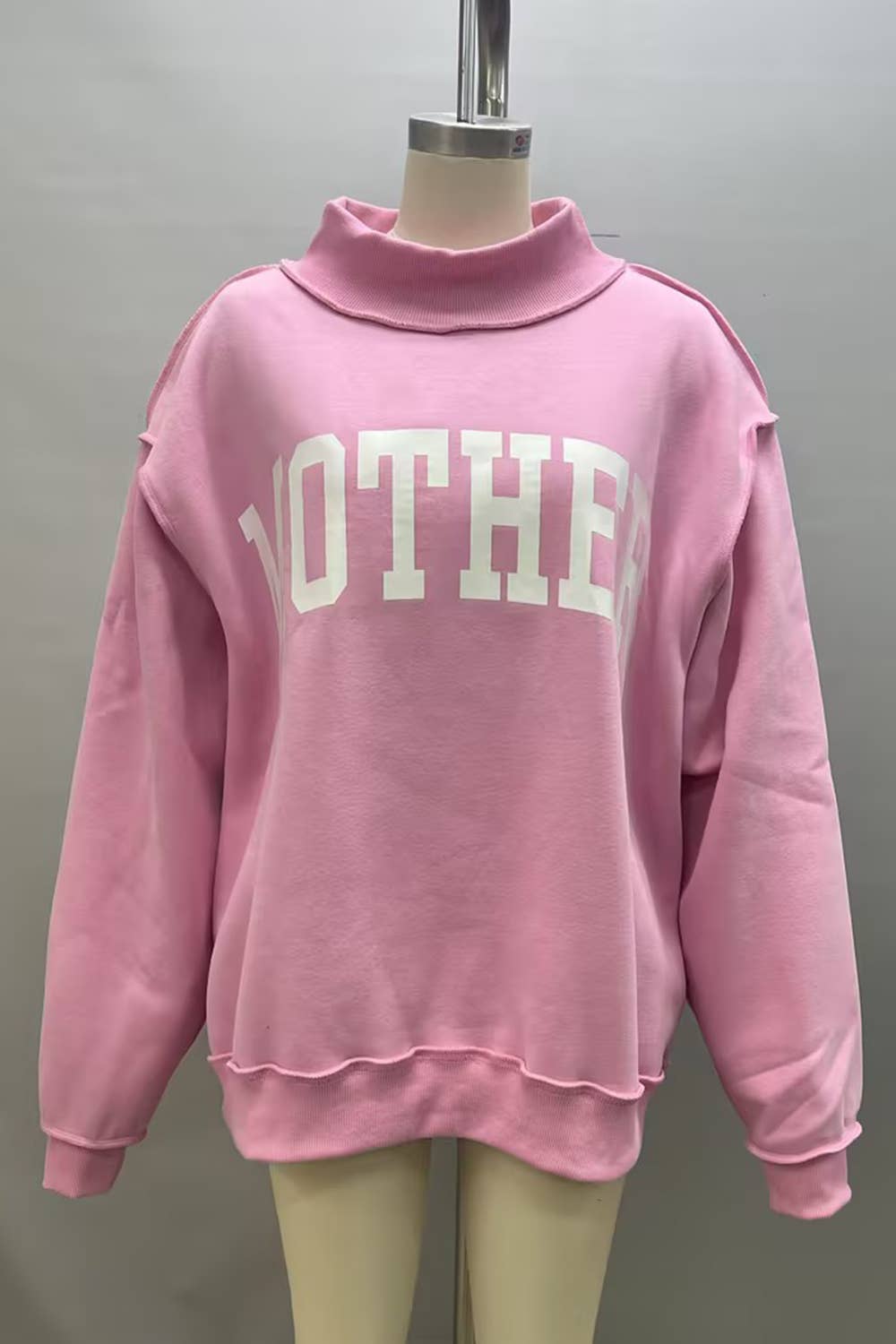 Pink Mother Reversible Mock Neck